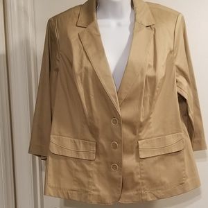 Lane Bryant Tan Blazer